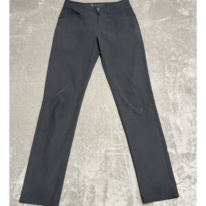 Vuori Meta Performance Pants Mens Slim Straight Charcoal Gray Stretch Athletic